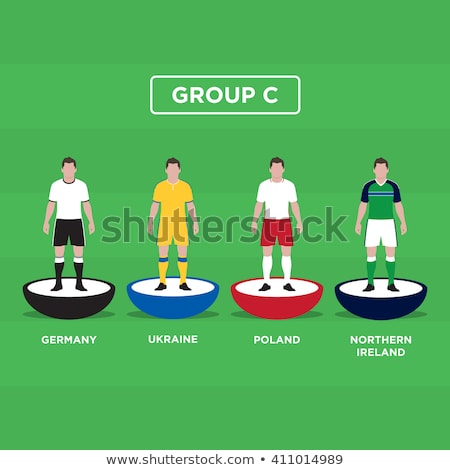 Stock fotó: Table Soccer Player Figurines With Football