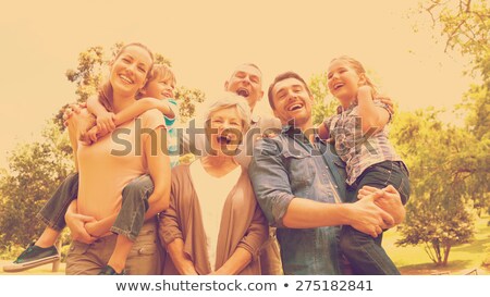 Stockfoto: Uders · Met · Dochter · Op · Picknick