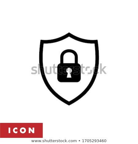 ストックフォト: Privacy Protection Icon Flat Design