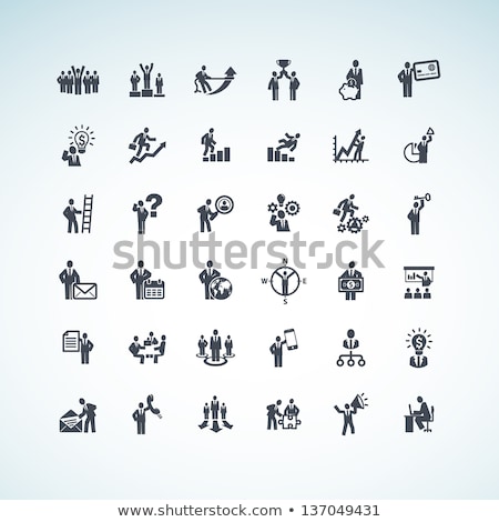 Stock fotó: Key Person Icon Business Concept