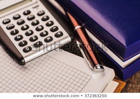 Stock fotó: Calculator And Office Supplies Close Up