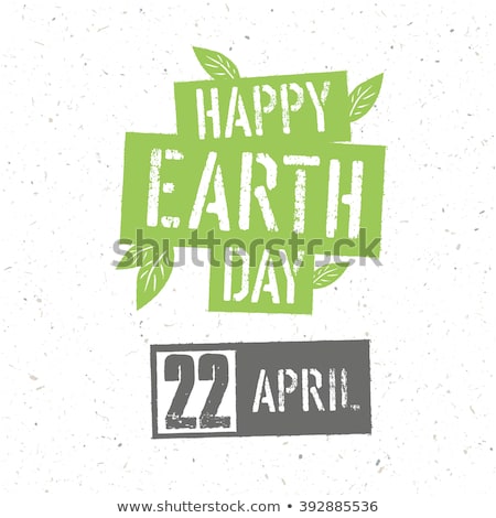 Earth Day Green Badge ストックフォト © pashabo