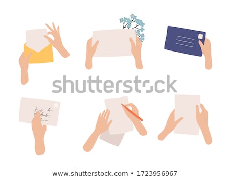 Zdjęcia stock: Hands Holding Envelope