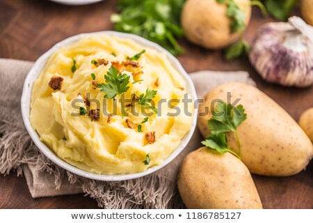 Foto stock: Mashed Potatoes With Bacon