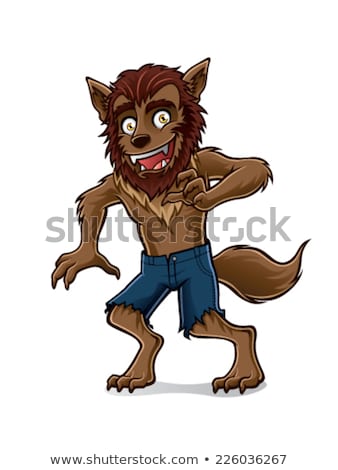 Stock fotó: Wolf Man Werewolf Scary Horror Monster