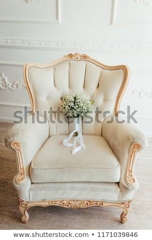 Сток-фото: Incredibly Beautiful Elegant Stylish Bridal Bouquet With White And Purple Flowers