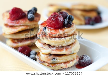 Foto stock: Homemade Vanilla Pancakes