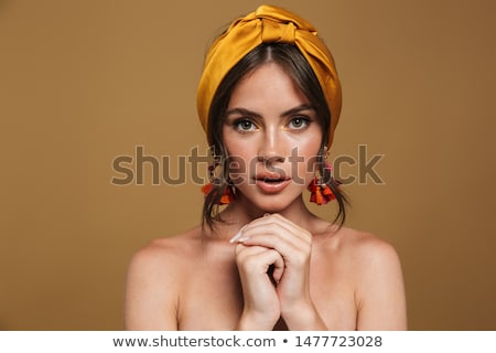 Foto stock: Close Up Of A Beautiful Young Topless Woman