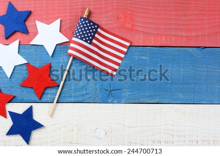 Foto stock: Patriotic Table Still Life