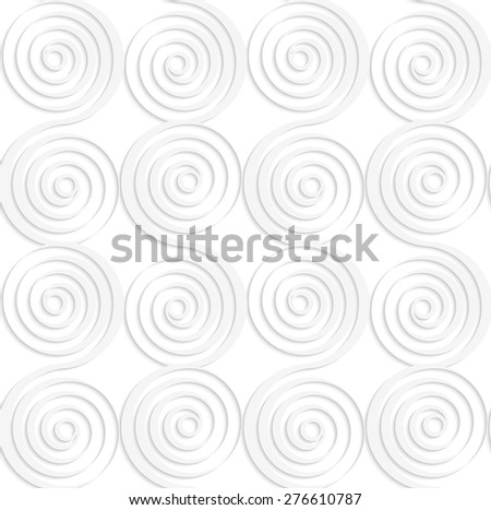 Stockfoto: Paper White Vertical Merging Spirals