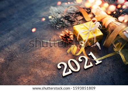 Foto stock: Toast On New Years Eve