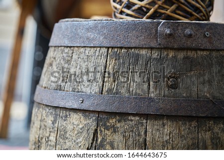 Stock photo: Wooden Barrel