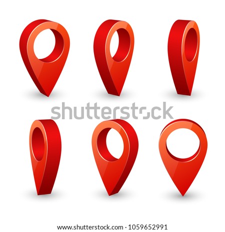 Foto stock: Red Map Pointer