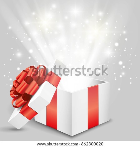 Stock fotó: Beautiful Glowing Gift Boxes