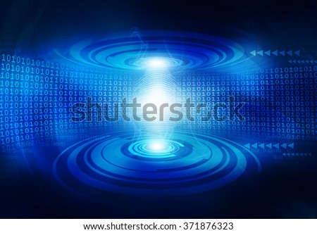 Glowing Figures And Circles Hi Tech Background Сток-фото © bluebay