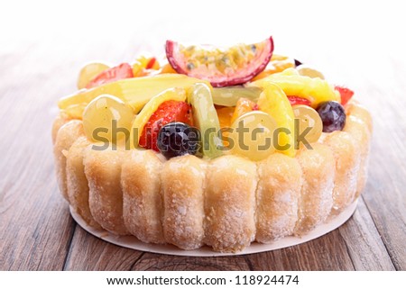 Stock photo: Fruit Charlotte