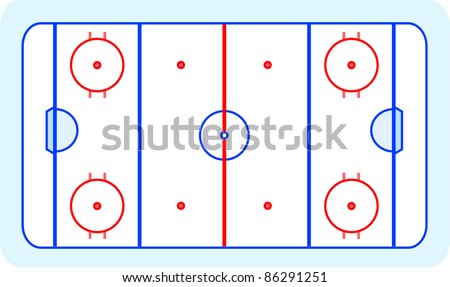 Ice Hockey Field On Blue Greetings Card - Sports Background Zdjęcia stock © fotoscool