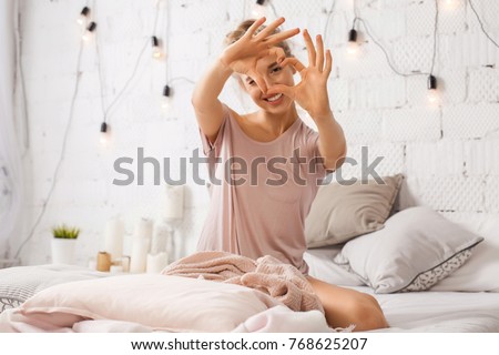 Stock fotó: Lovely Woman At Home