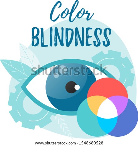 Stock photo: Color Blindness Concept Icon