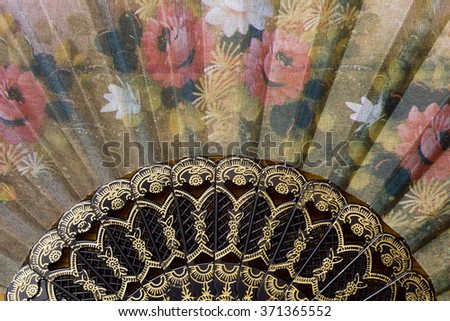 [[stock_photo]]: Spanish Fan With Authentic Pattern