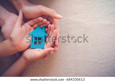 Stock fotó: Charity Real Estate And Family Home Concept