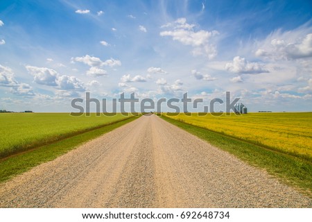 Stock fotó: Road In Prairie