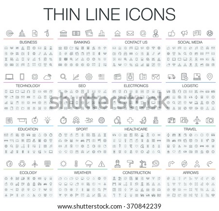 Foto stock: Internet And Technology Icon Set