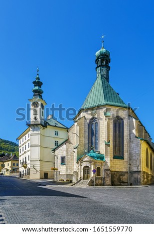 Church Of St Catherine Banska Stiavnica Slovakia Foto stock © Borisb17