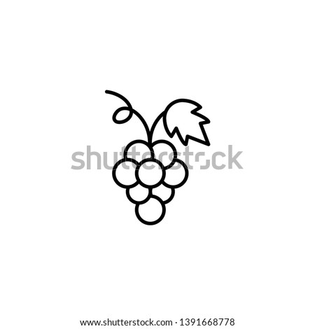 Stock photo: Grapes Vector Icon Illustration Design