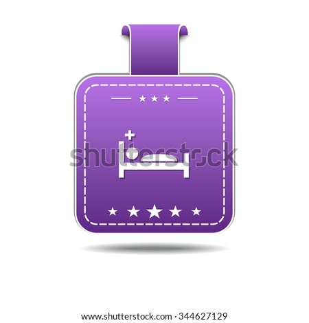 Stock photo: Heath Care Bed Violet Vector Icon Design