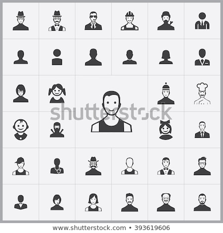 Foto stock: Users Avatars Person Symbols For Use In Web And Mobile