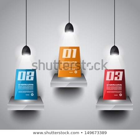 Stock foto: Shelf With 3 Led Spotlights