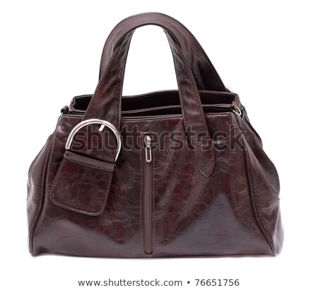 Womanish Brown Leather Bag Zdjęcia stock © Supertrooper