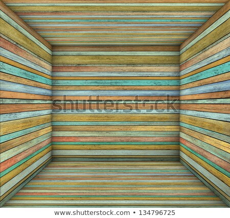 Stok fotoğraf: 3d Timber Wood Multiple Color Plank Square Empty Space