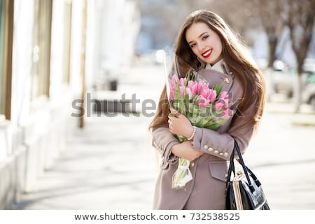 Stock foto: Woman Wearing Wreath Of Flowers