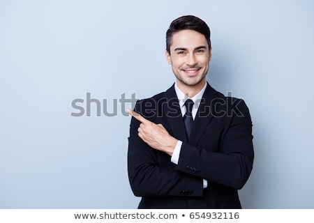 Foto stock: Business Man Pointing Finger