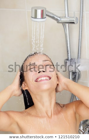 Stockfoto: Rouw · Wassen · In · Douchecabine