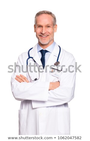 Stock photo: Male Doctor Standing With Arms Folded