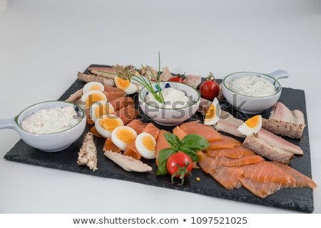 Foto stock: Catering Service With Various Fruits And Vegetables