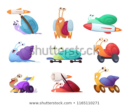 Stock photo: Funny Cartoon Snail