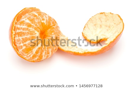 Stock fotó: Whole And Peeled Tangerines