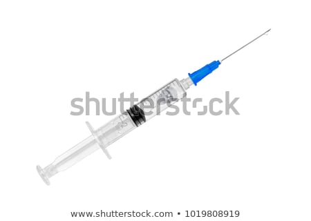 Stock photo: Skull And Syringe Isolated