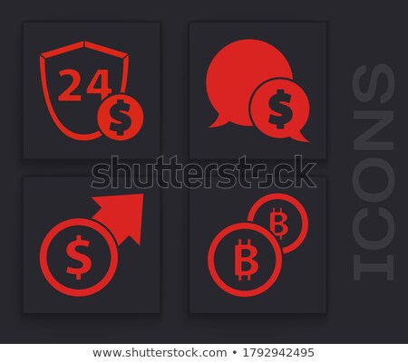 Foto stock: Black Shields With Cryptocurrency Symbols Icon Set