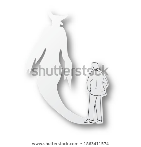 Zdjęcia stock: Young Devil Businessman Isolated On White