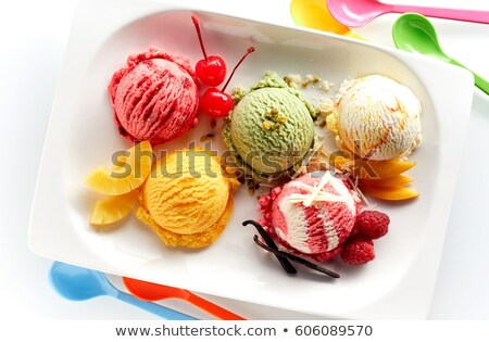Foto stock: Melon Flavored Ice Cream