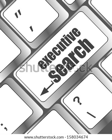 Blue Executive Search Button On The Keyboard Close Up Zdjęcia stock © fotoscool