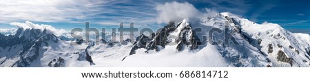 [[stock_photo]]: Chamonix White Peaks