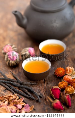 Chinese Style Herbal Floral Tea Foto stock © keko64