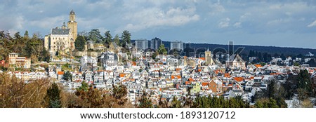 Zdjęcia stock: View To Old Town And Castle Of Kronberg