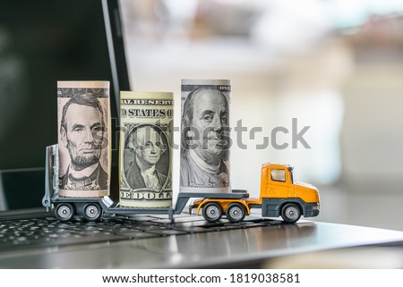 Foto stock: Money Courier